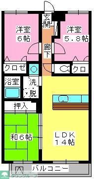 ヴェルドミール神松寺の間取り写真
