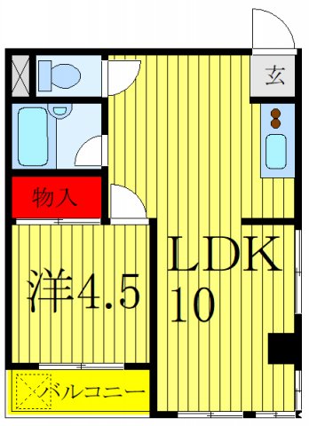 東京メトロ南北線 赤羽岩淵駅 徒歩8分 3階建 築46年の間取り写真