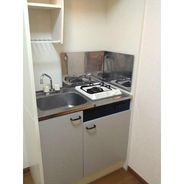キッチン　1口ガスキッチンです。