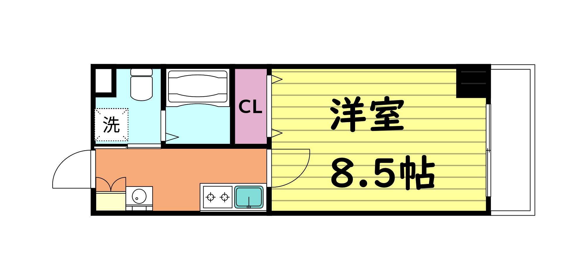 JPレジデンス大阪城東の間取り写真