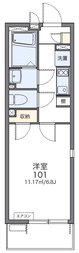 レオネクストカサミラIIの間取り写真