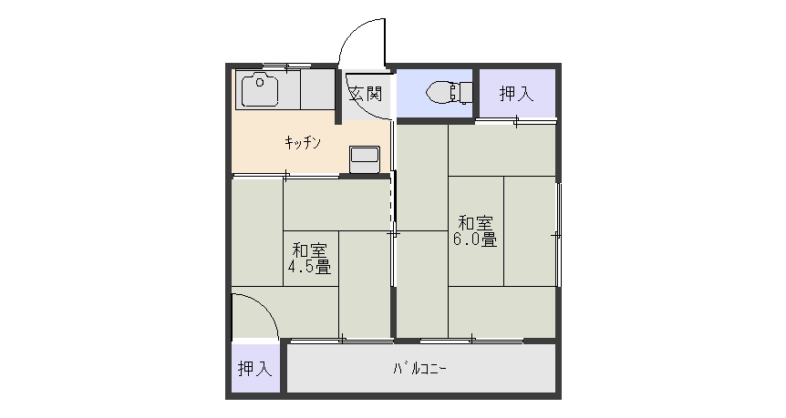 恵山荘の間取り写真