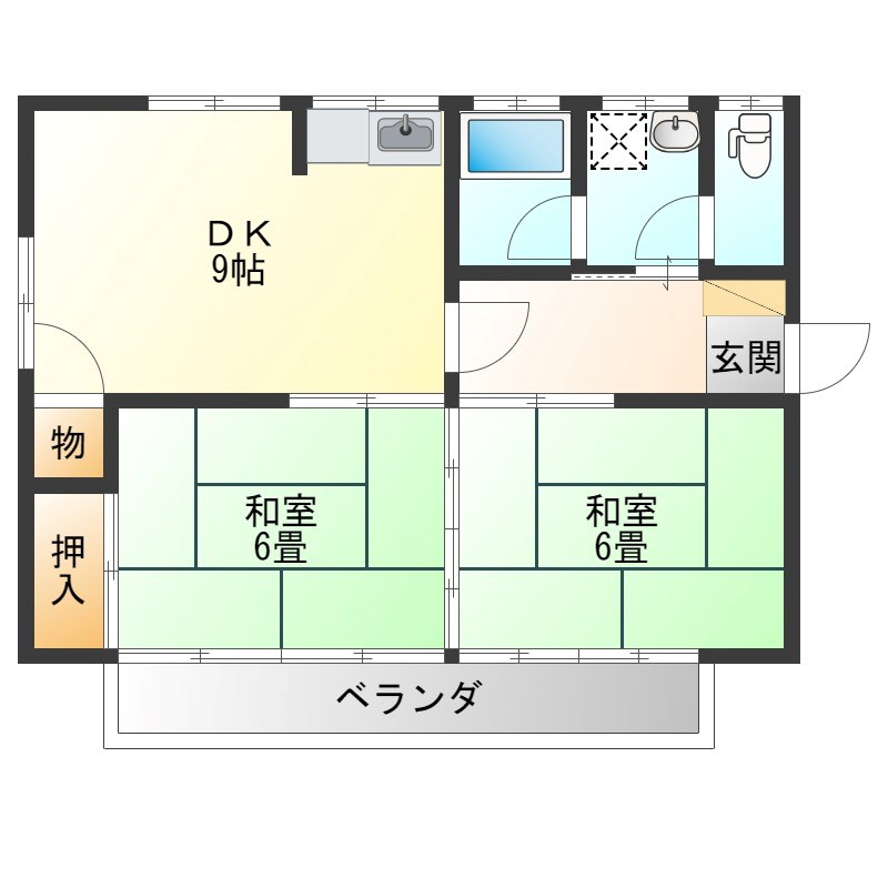 第二橋本マンションの間取り