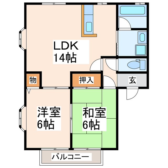 エスポアール松橋の間取り