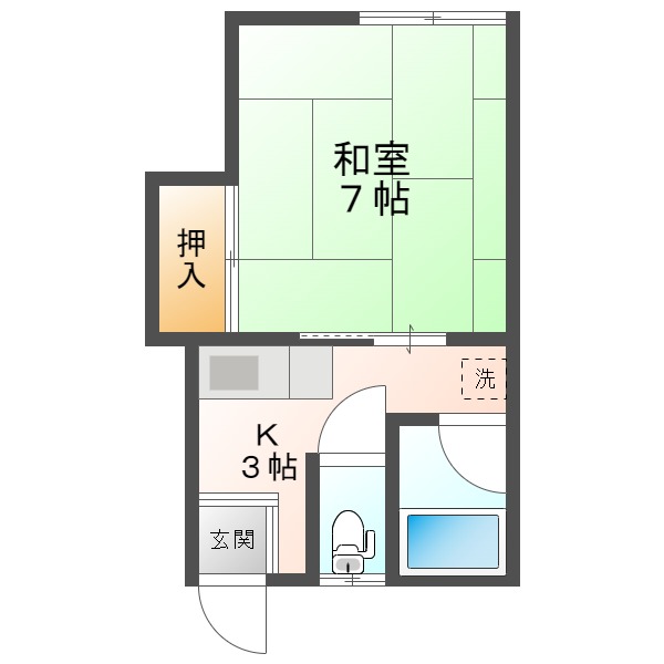 咲生ハイツの間取り