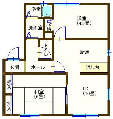 ラフォーレ福居８1596番地1の間取り