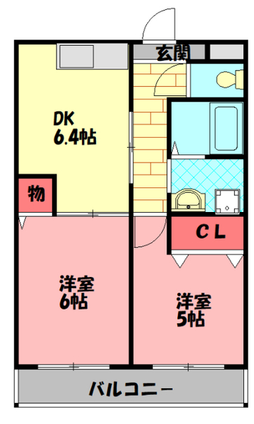 ミモザハイツの間取り