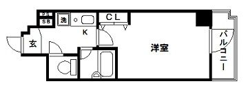 エスリード三宮フラワーロードの間取り