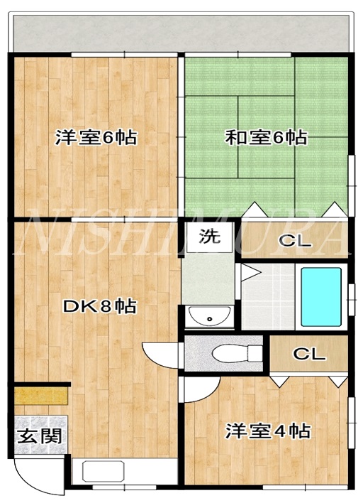 シャインハイツの間取り