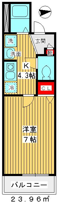 東京都板橋区徳丸１（マンション）の賃貸物件の間取り