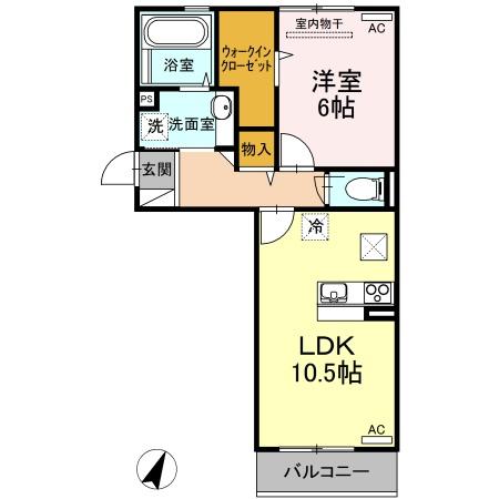 アコール ジェンテ　A棟の間取り