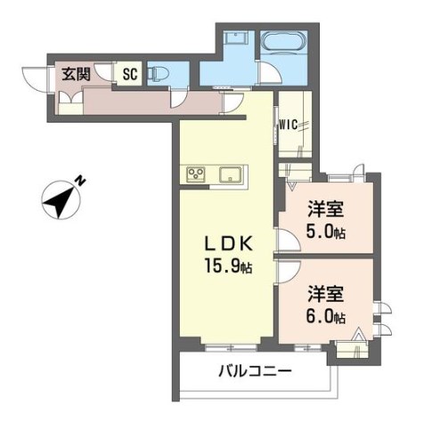 アンソレイユの間取り