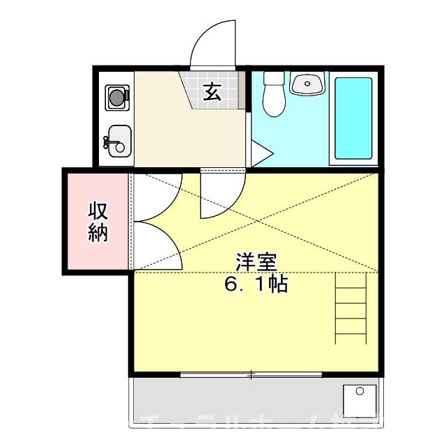 豊橋市西羽田町のアパートの間取り