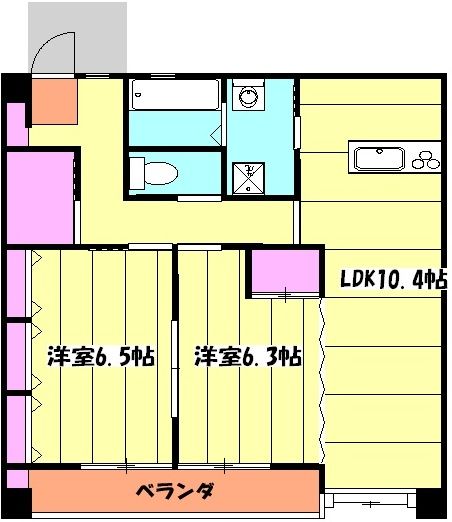 さいたま市大宮区桜木町のマンションの間取り