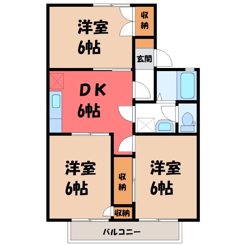 ベルメゾン A棟の間取り