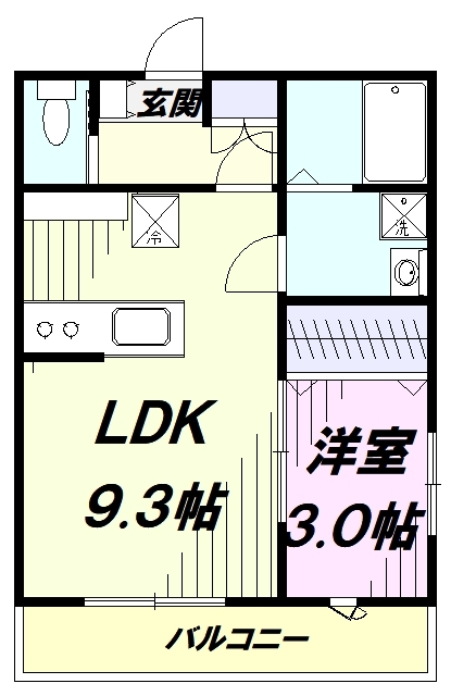 キャメル所沢緑町の間取り