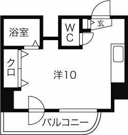 札幌市中央区北一条西のマンションの間取り