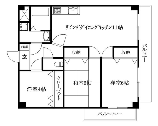 伊予郡松前町大字西高柳のマンションの間取り