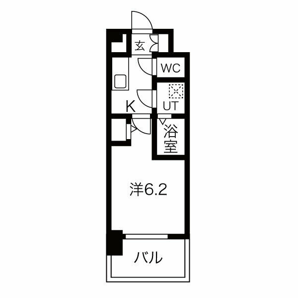 エスリード上前津LIVIAの間取り