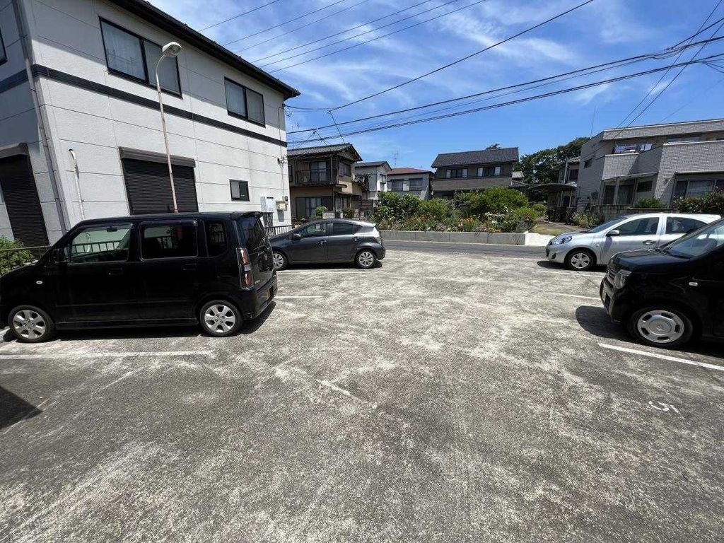 【我孫子市高野山のアパートの駐車場】