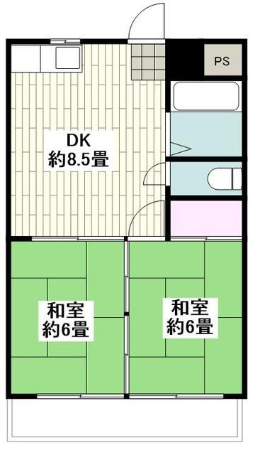 【川崎市川崎区大島のマンションの間取り】