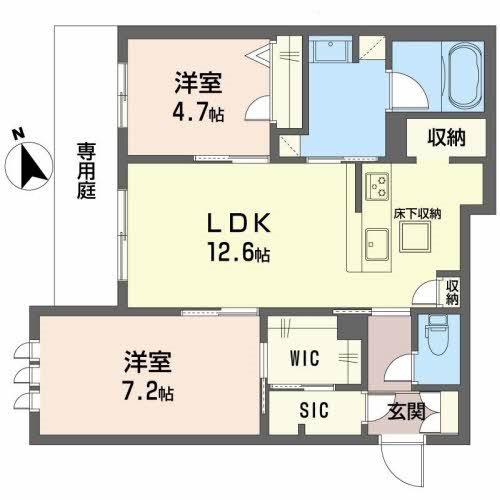 【シャーメゾン鴫野東三の間取り】