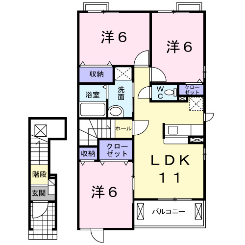 フレミールＣの間取り