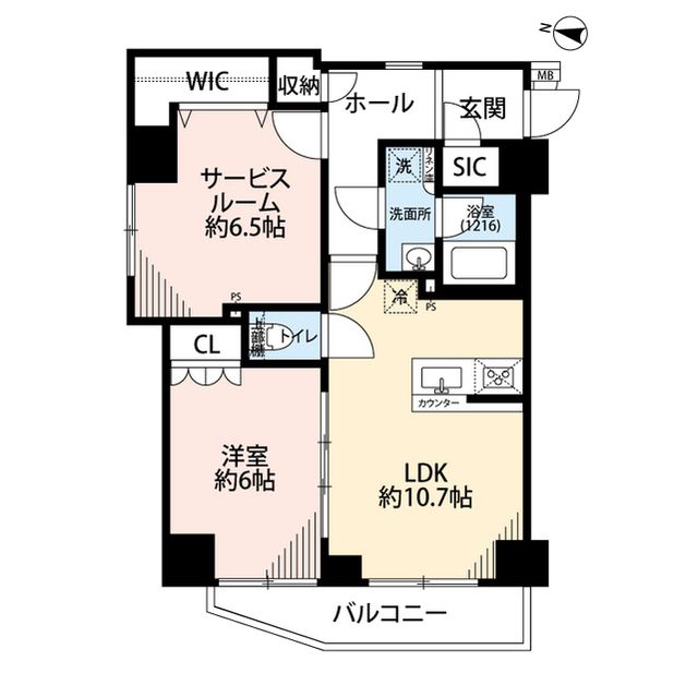 板橋区舟渡のマンションの間取り