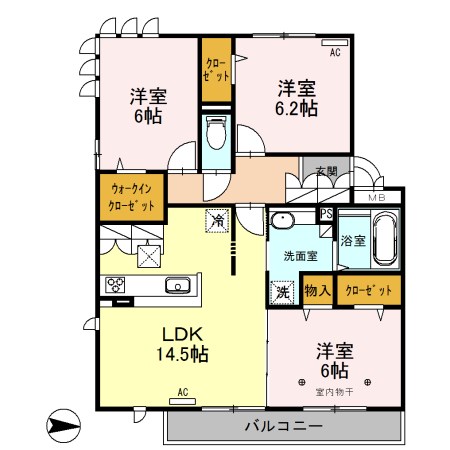 ロイジェントパークス　レイクタウン　III　Ｌの間取り