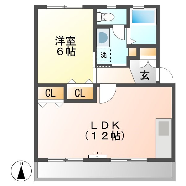 ポプラヶ丘コープ15号棟の間取り