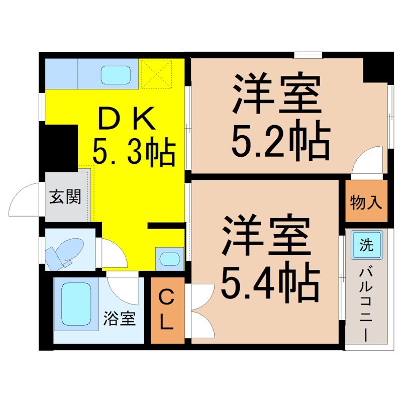 八事ドミールの間取り