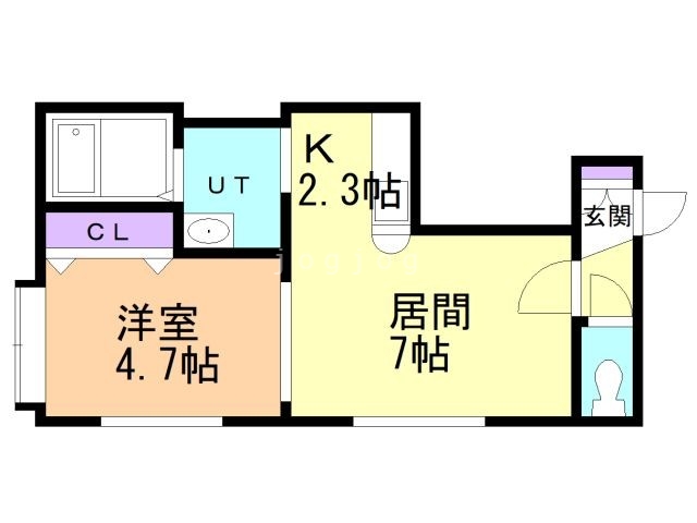 ウエストコースト大通の間取り