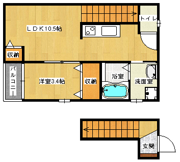 サンネクスト府中の間取り