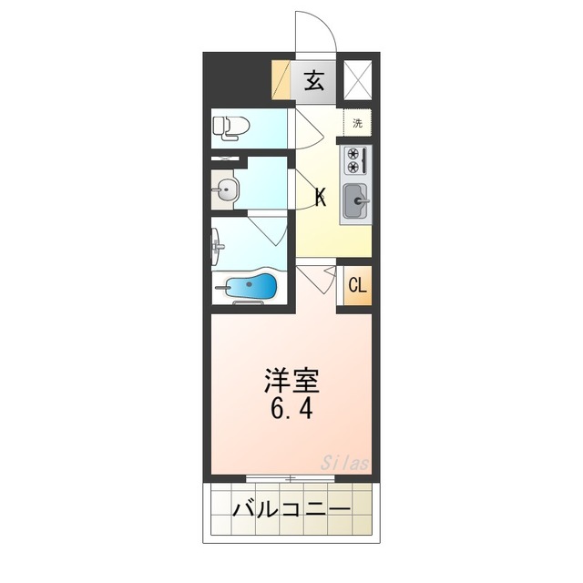 グランパシフィック巽中の間取り