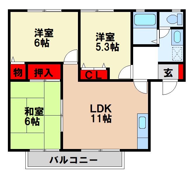 セジュール光が丘の間取り