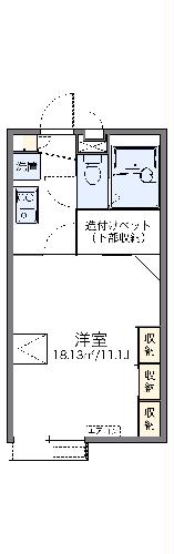 レオパレスイーストライト白井の間取り