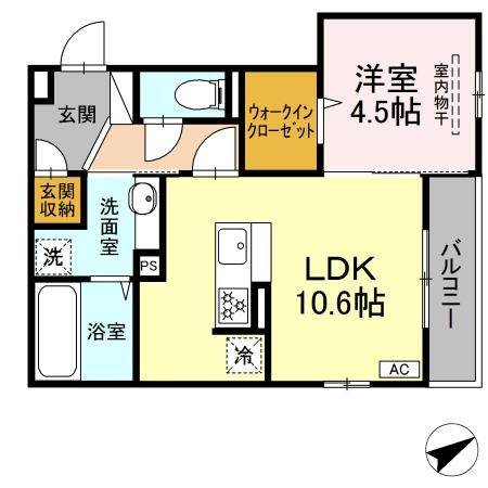 呉市広駅前のアパートの間取り