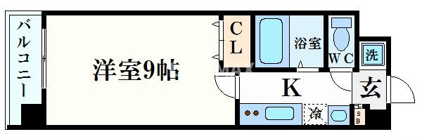 パサージュ二条城東の間取り