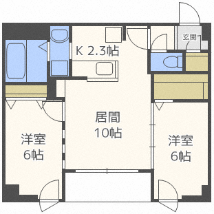 シティレジデンス桑園の間取り