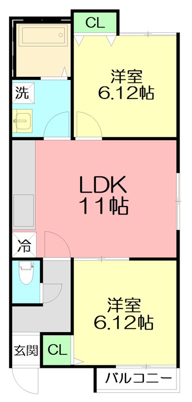 ラウレア伊勢原の間取り