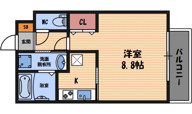 エルスタンザ塚口本町の間取り