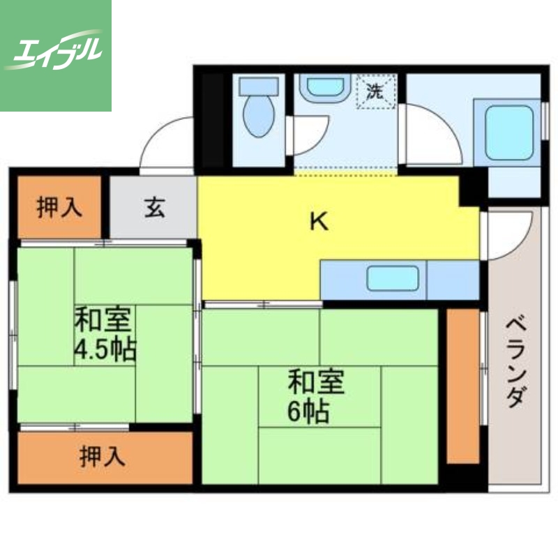 ビレッジハウス琴海Iの間取り