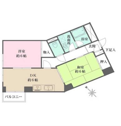 江東区平野のマンションの間取り