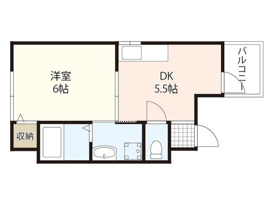 広島市東区上大須賀町のマンションの間取り