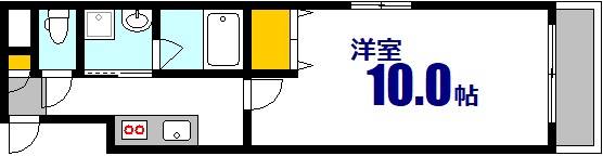 【広島市中区南千田東町のマンションの間取り】