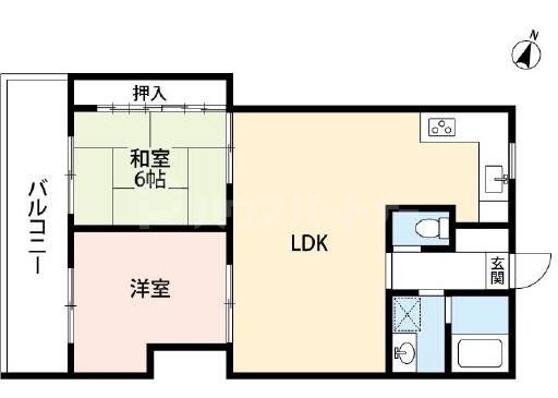 ラレーブ北習志野の間取り