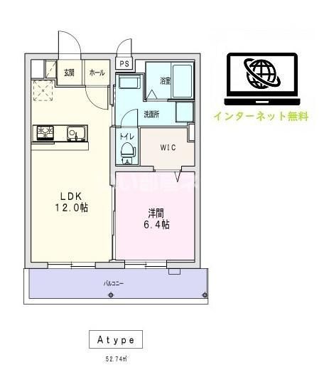 菊川市堀之内のマンションの間取り