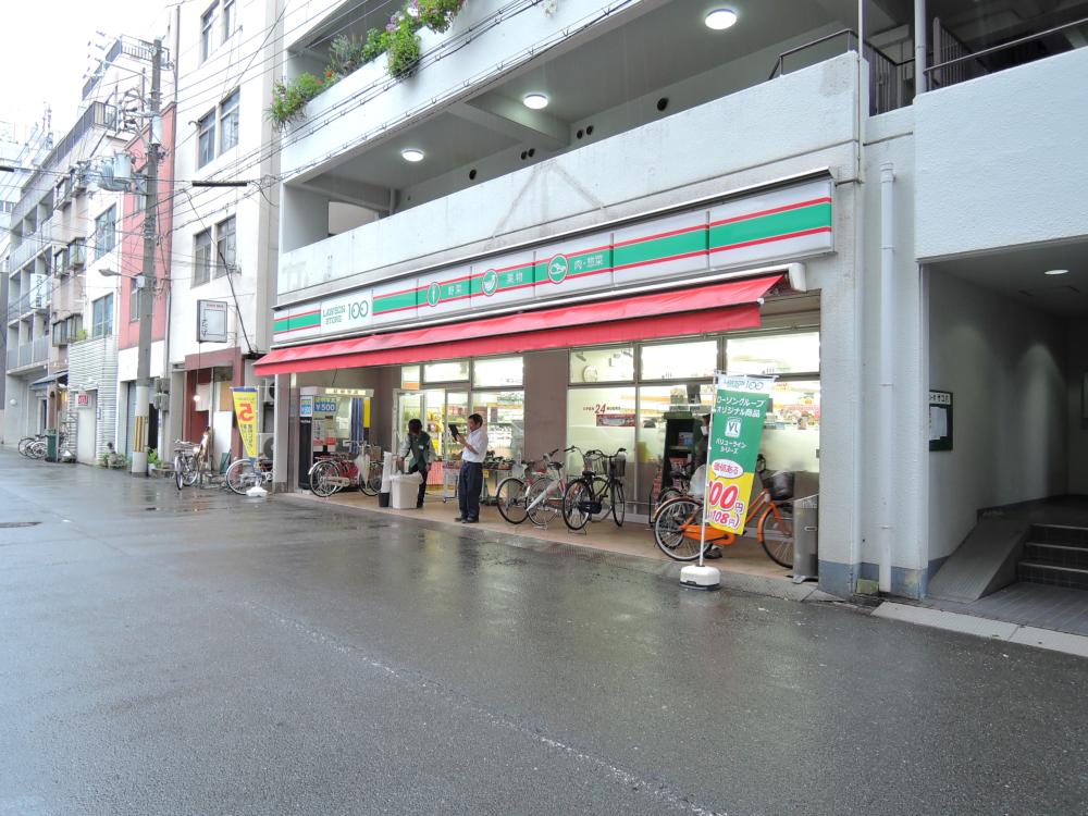 コンビニ　ローソンストア100西区京町堀店（コンビニ）まで130m