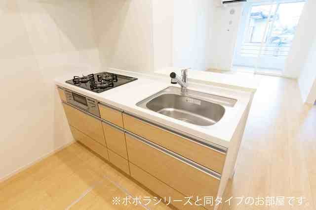 上毛電鉄 中央前橋駅 徒歩35分 2階建 築7年のキッチン写真