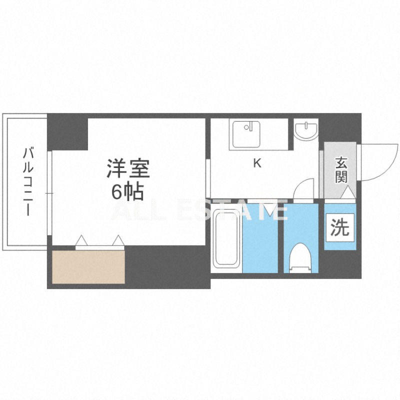 近鉄奈良線 布施駅 徒歩2分 10階建 築15年の間取り写真
